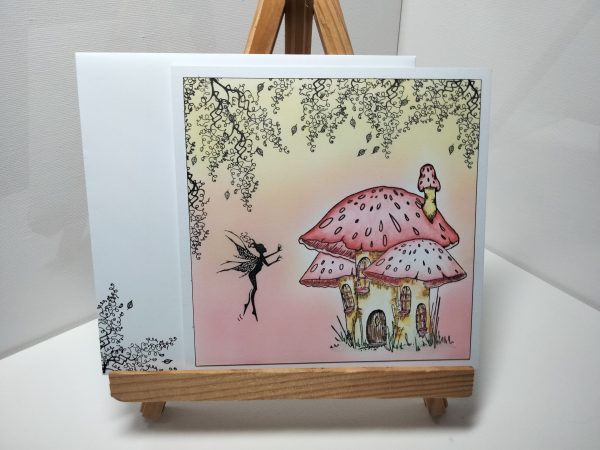 Pink Mushroom Card