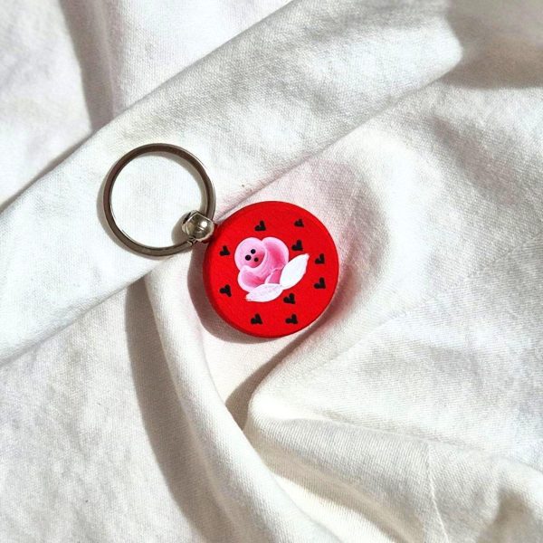 Heart & Flowers Collection - Keyring/Bag charm - Image 2