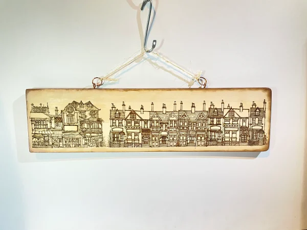 The Main Street. Pyrography. (C)