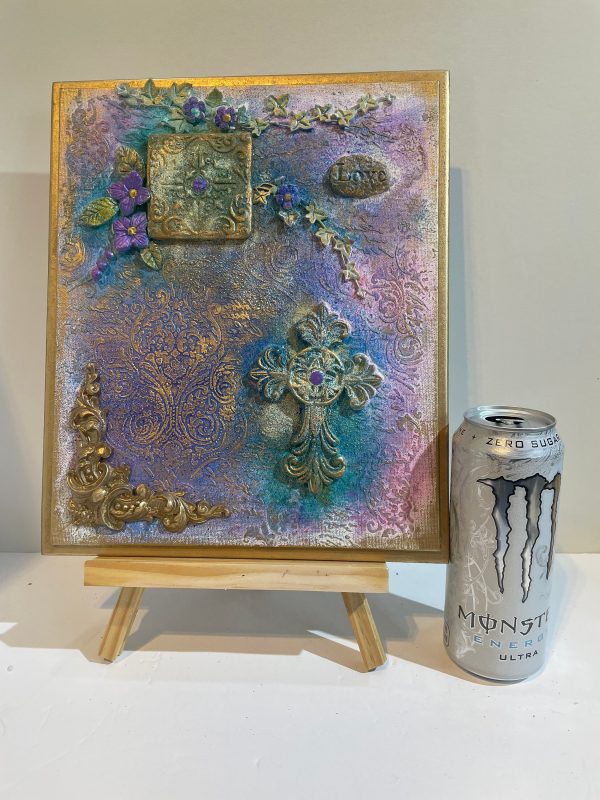 Mixed Media, Cross & Love (J) - Image 2