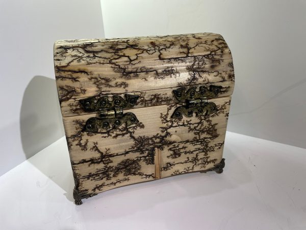 Handmade in UK, Unique, Wooden, Jewellery Box (F) - Image 2