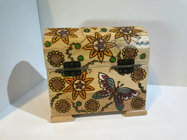 Jewellery Box, Unique, Wooden, (D) - Image 4