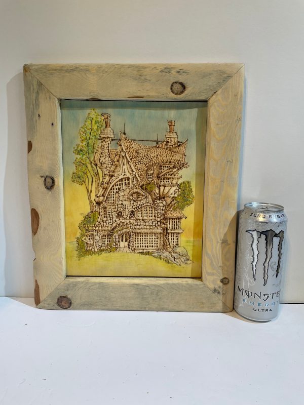 Ramshackled House. Pyrography (C) - Image 2