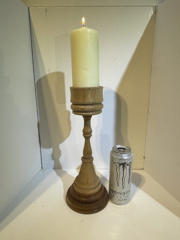 Large candlestick. Differing hardwoods (A) - Image 2