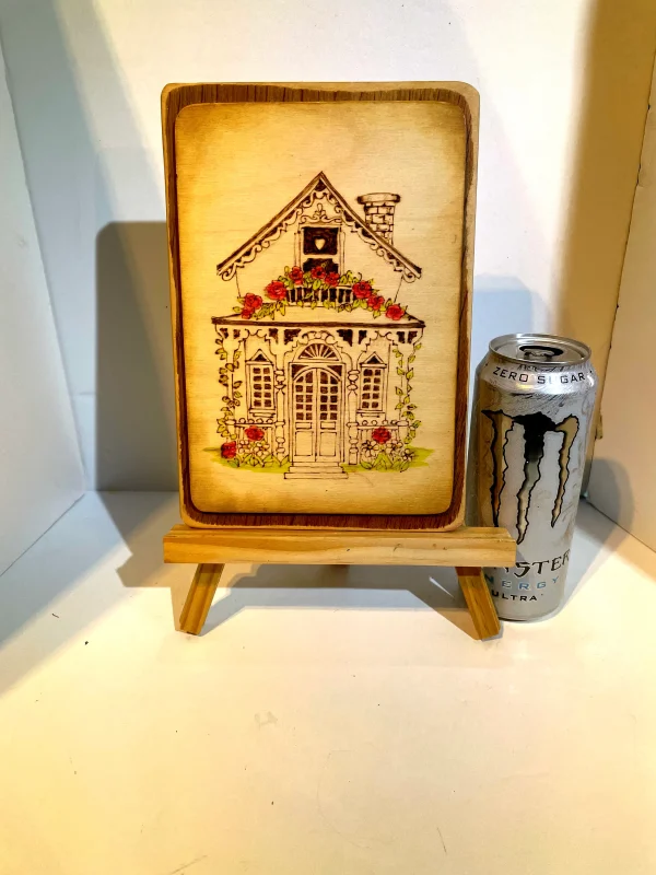 The Country Cottage. Pyrography (C) - Image 2