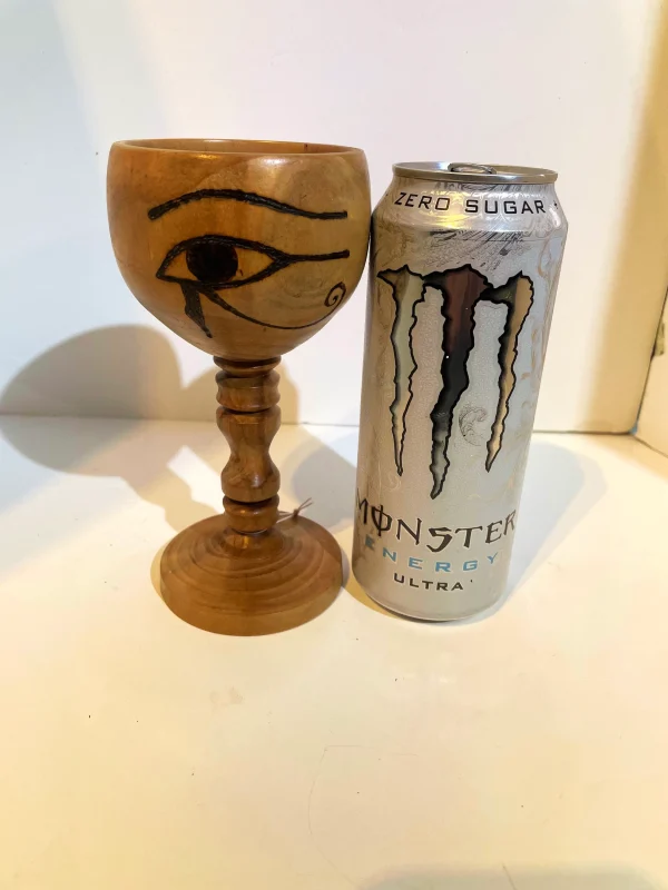 Eye of Ra, Turned Wooden Goblet (H) (Copy) - Image 2