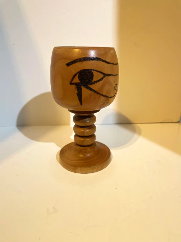 Eye of Ra, Turned Wooden Goblet (H)