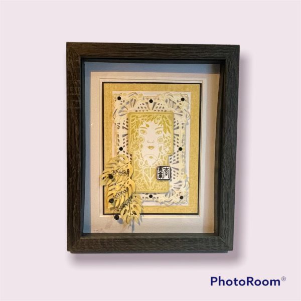 Golden Lady. Framed artwork (H)