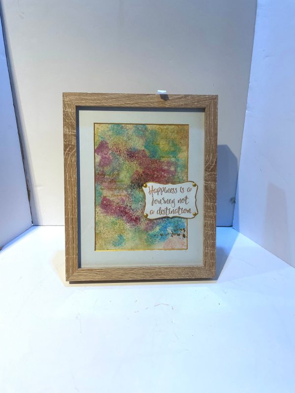 Happiness is a journey. Framed artwork (F)