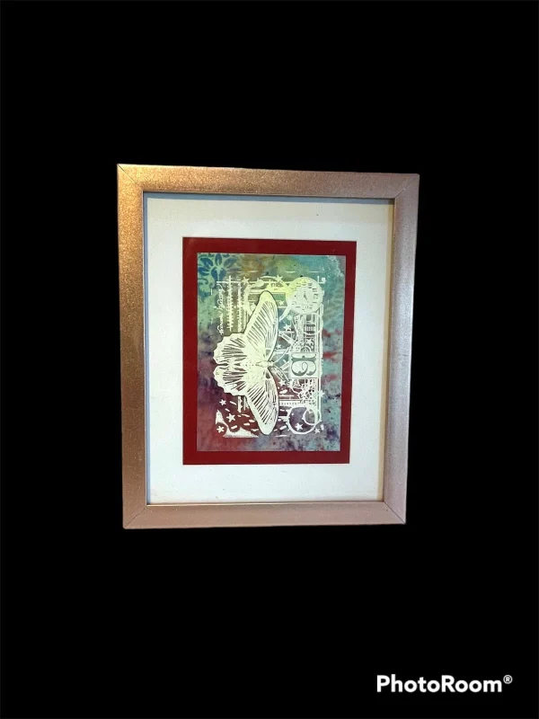 Butterfly Mornings. Framed artwork (M)