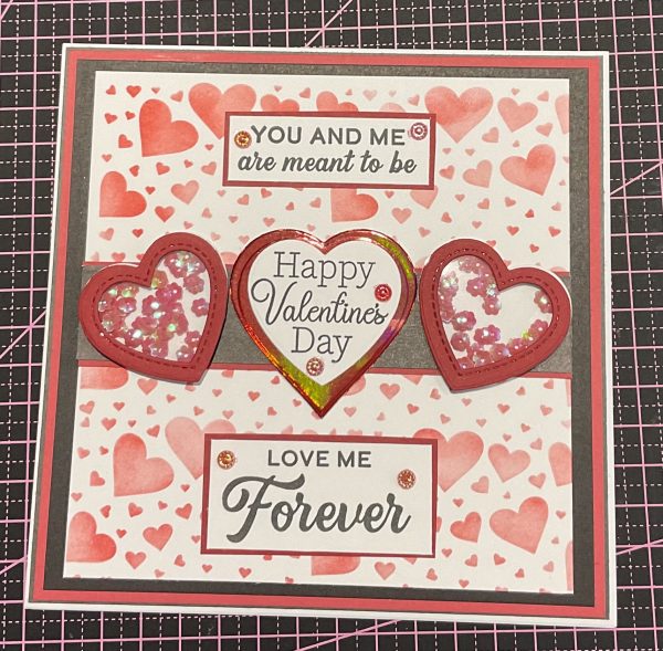 Valentines shaker card