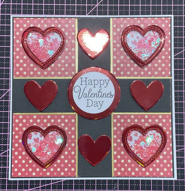 Valentines shaker card