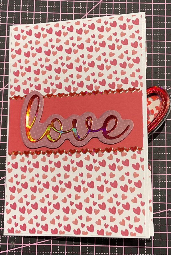 Valentines trifold card