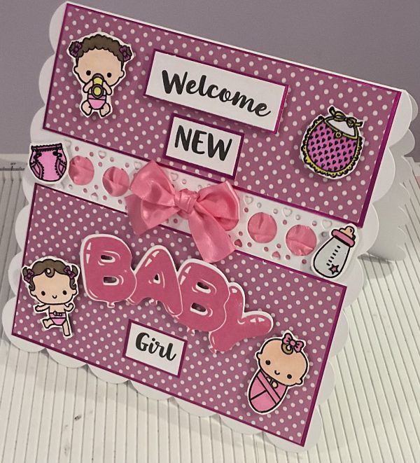 New baby girl card - Image 3