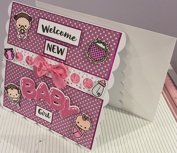 New baby girl card - Image 5