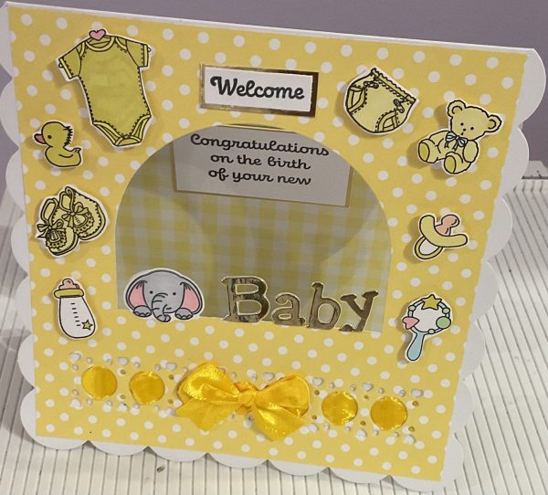 Peekaboo new baby card - Image 2