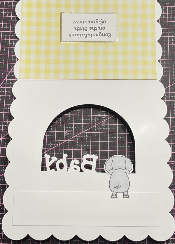 Peekaboo new baby card - Image 5