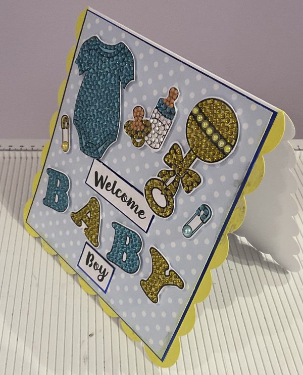 Crystal art new baby card - Image 4