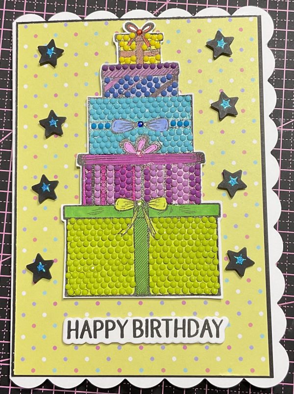 Crystal art birthday card