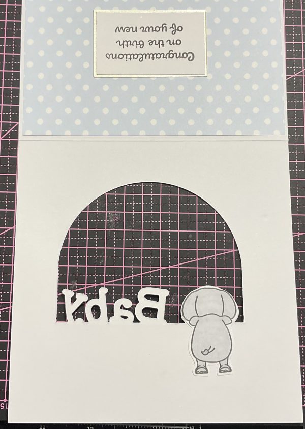 Peekaboo baby boy card - Image 2