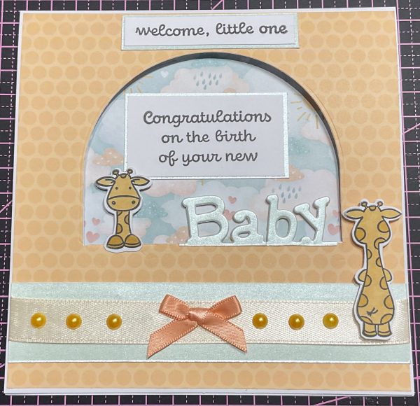 Peekaboo baby card