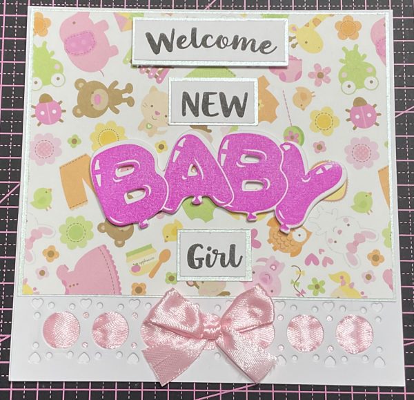 New baby girl card