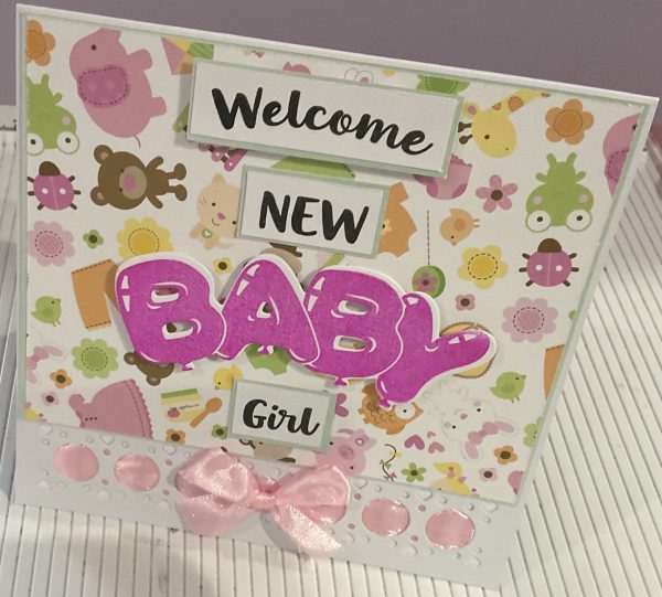 New baby girl card - Image 2