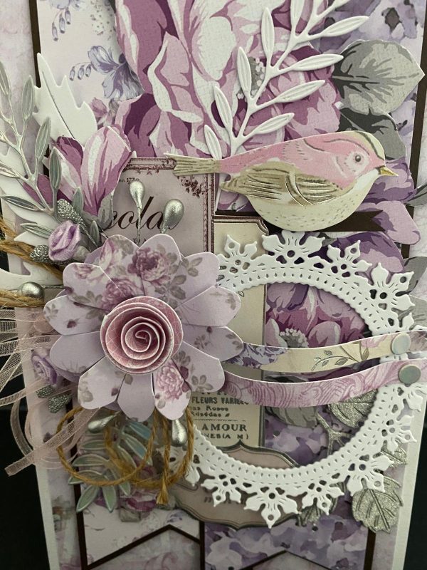 Floral Any Occasion Lilac Card - Image 2