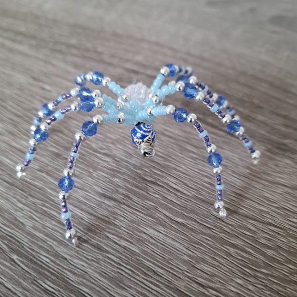 Light Blue Beaded Spider