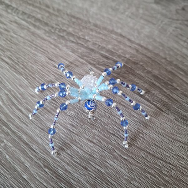 Light Blue Beaded Spider - Image 2