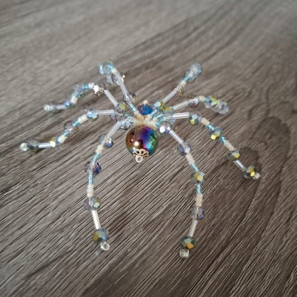 Purple and Blue Beaded Spider - Image 3