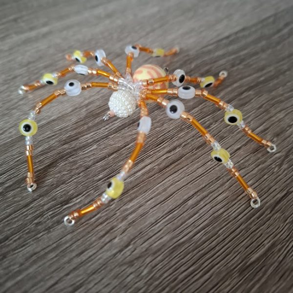 Orange Beaded Spider - Image 7