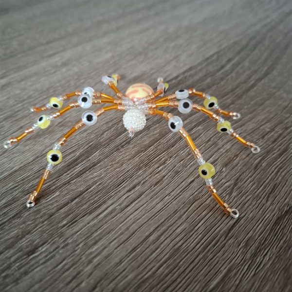 Orange Beaded Spider