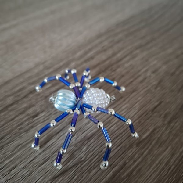 Blue Beaded Spider - Image 2