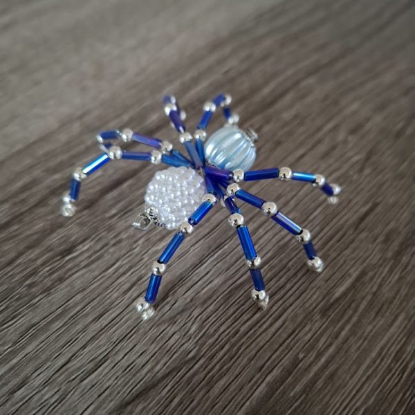 Blue Beaded Spider - Image 4