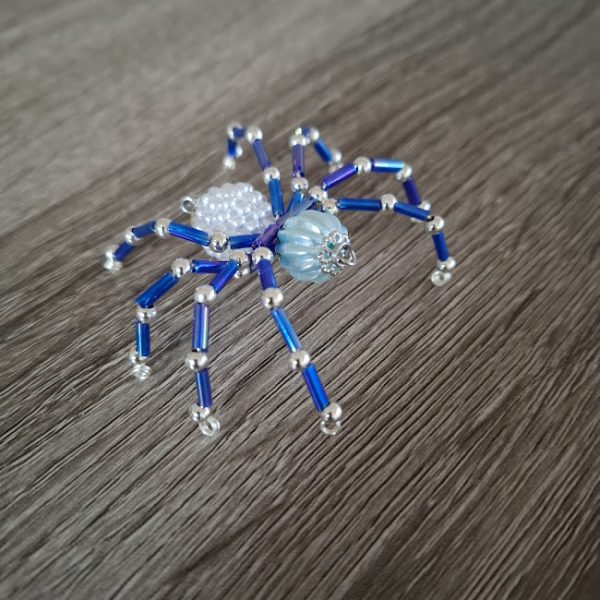 Blue Beaded Spider - Image 5