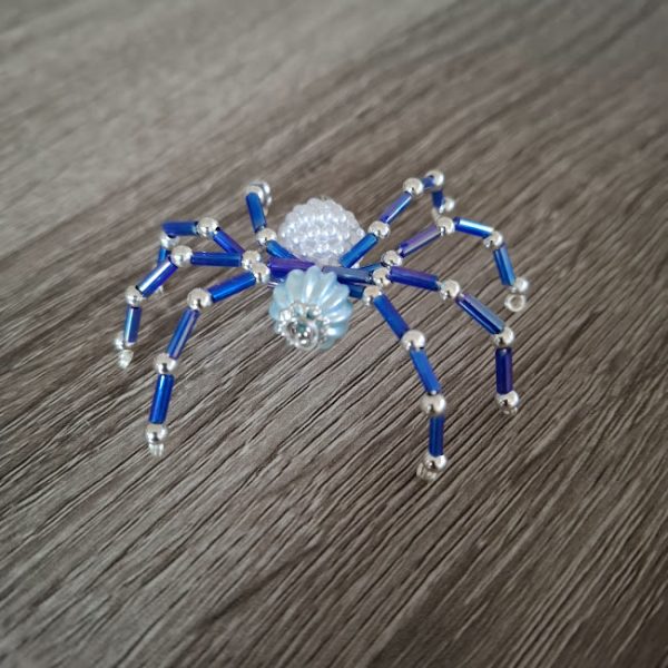 Blue Beaded Spider