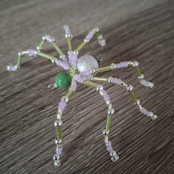 Green Head Beaded Spider - Image 5